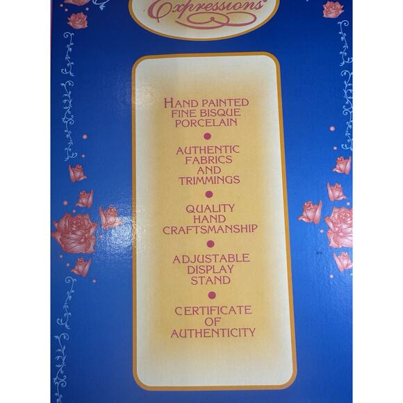 soft expressions porcelain‎ doll. genuine fine bisque collectible in original - Picture 7 of 7